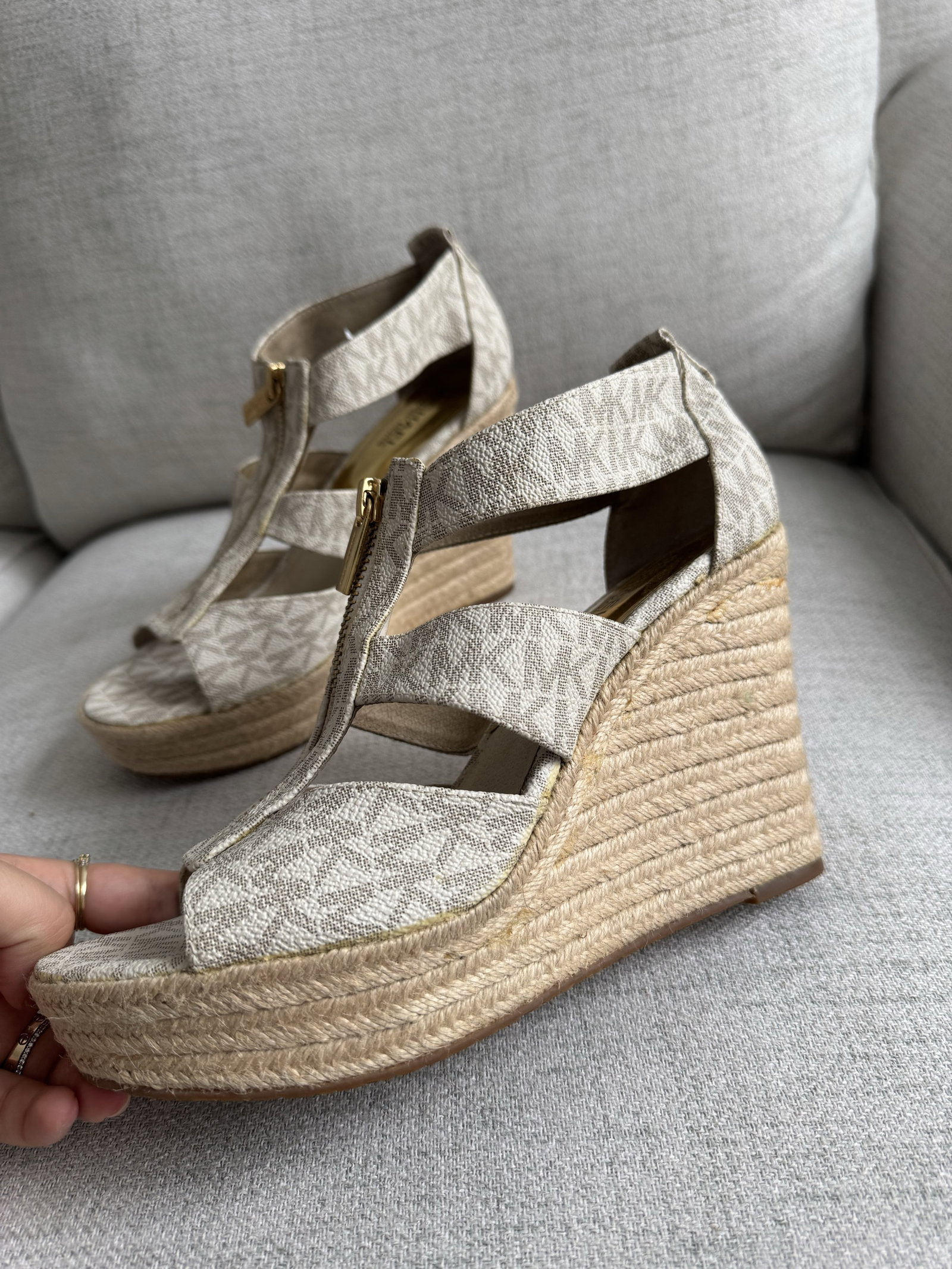 Alpargatas Michael Kors como nuevas, talla 7.5M