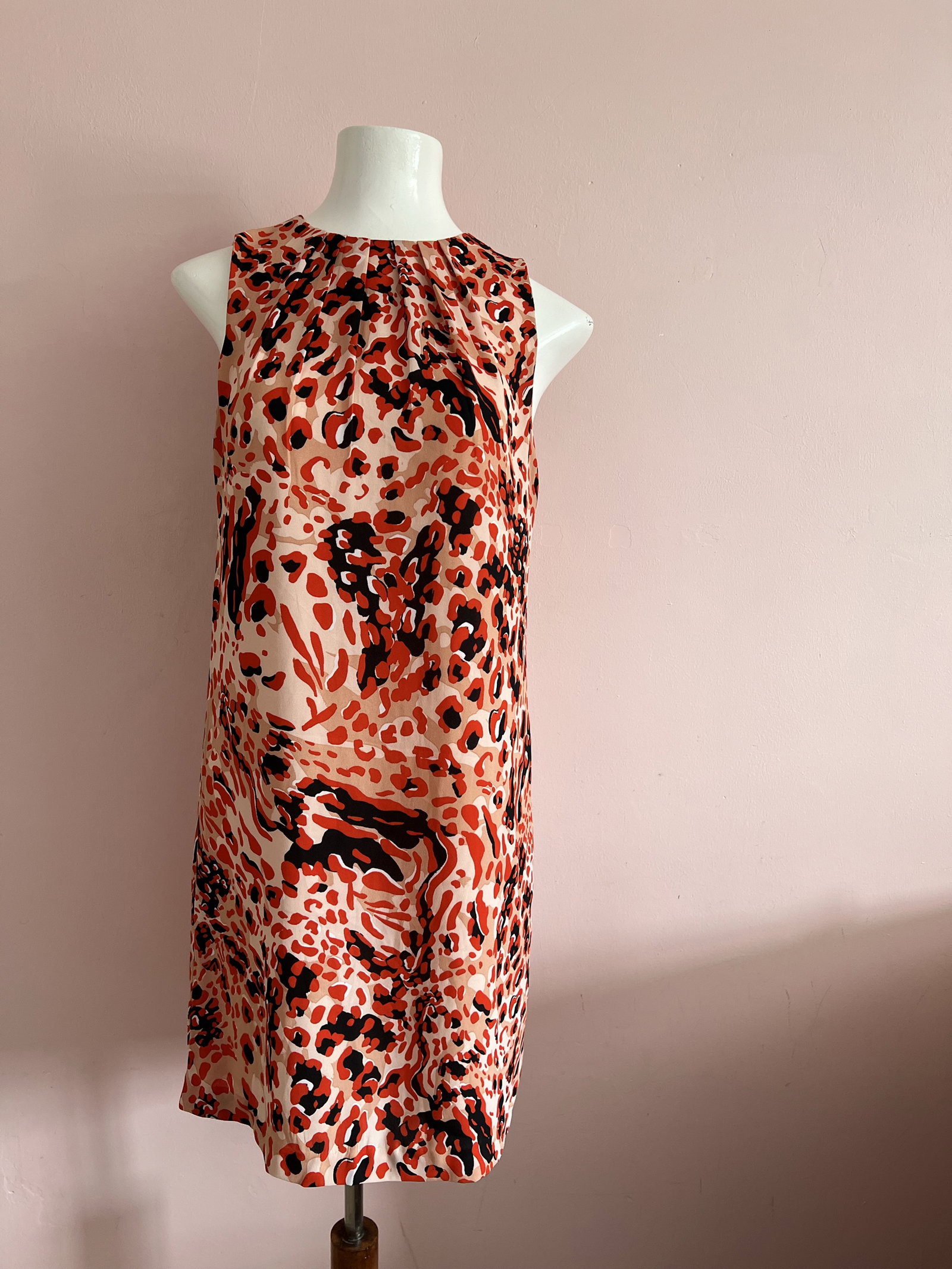 Vestido H&M de Seda con Estampado Animal