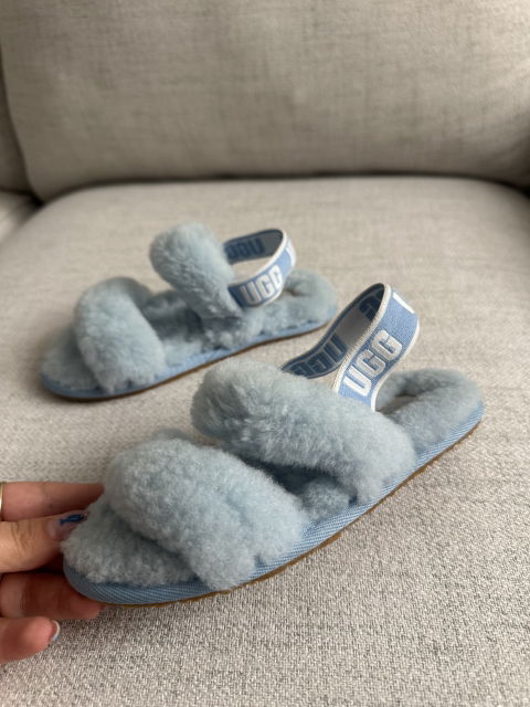 Sandalias UGG de Piel Sintética Color Azul Claro - Talla 10