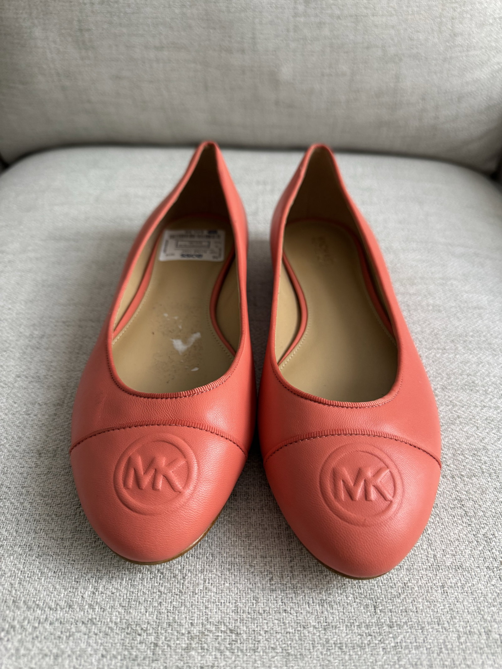 Flats Michael Kors color coral 7.5M como nuevos