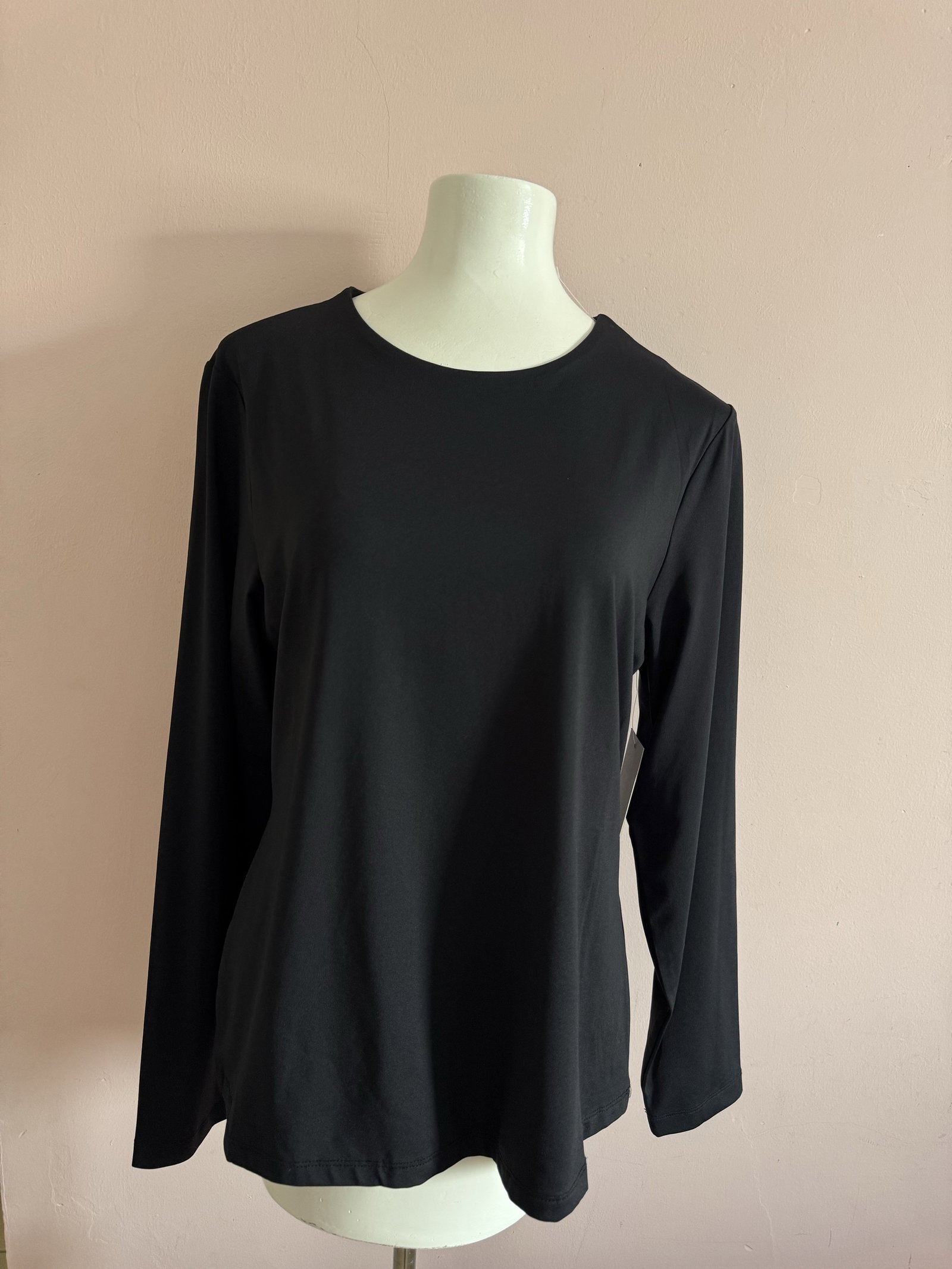 Playera de Manga Larga Negra French Laundry XL Nueva