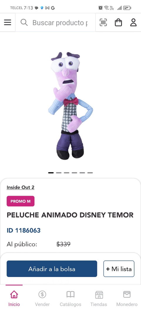 Peluches de intensamente