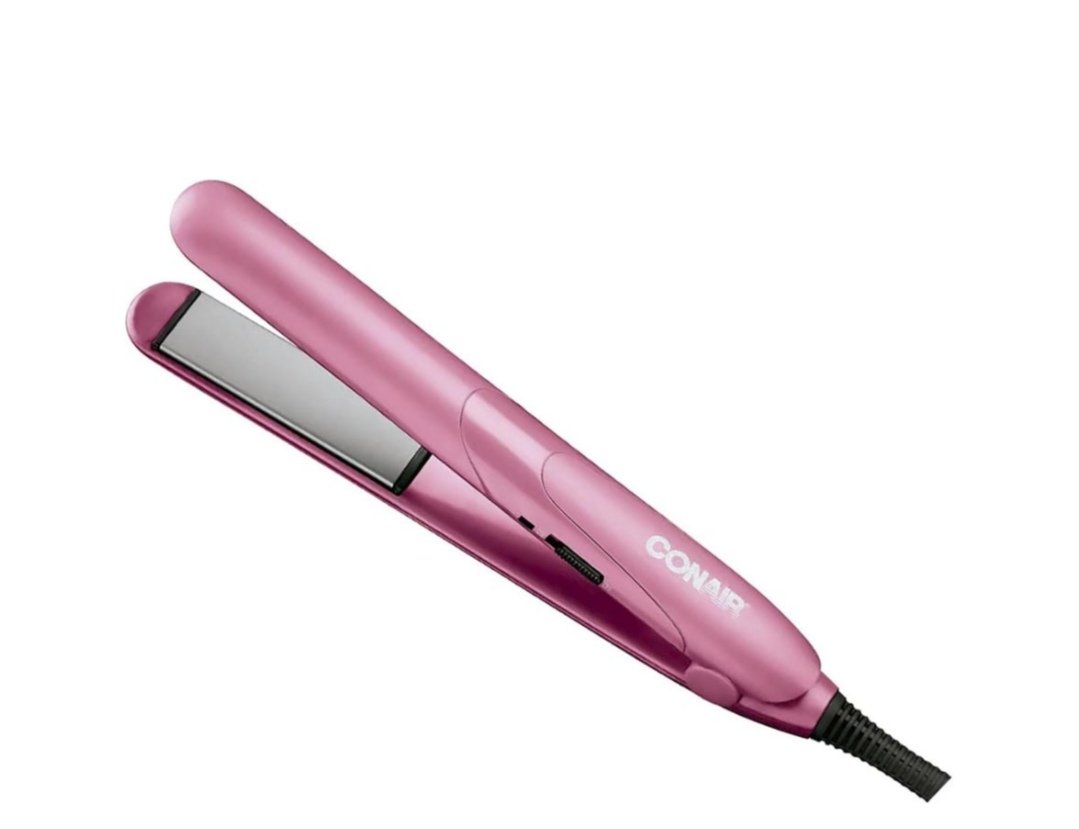 Plancha rosa para cabello 