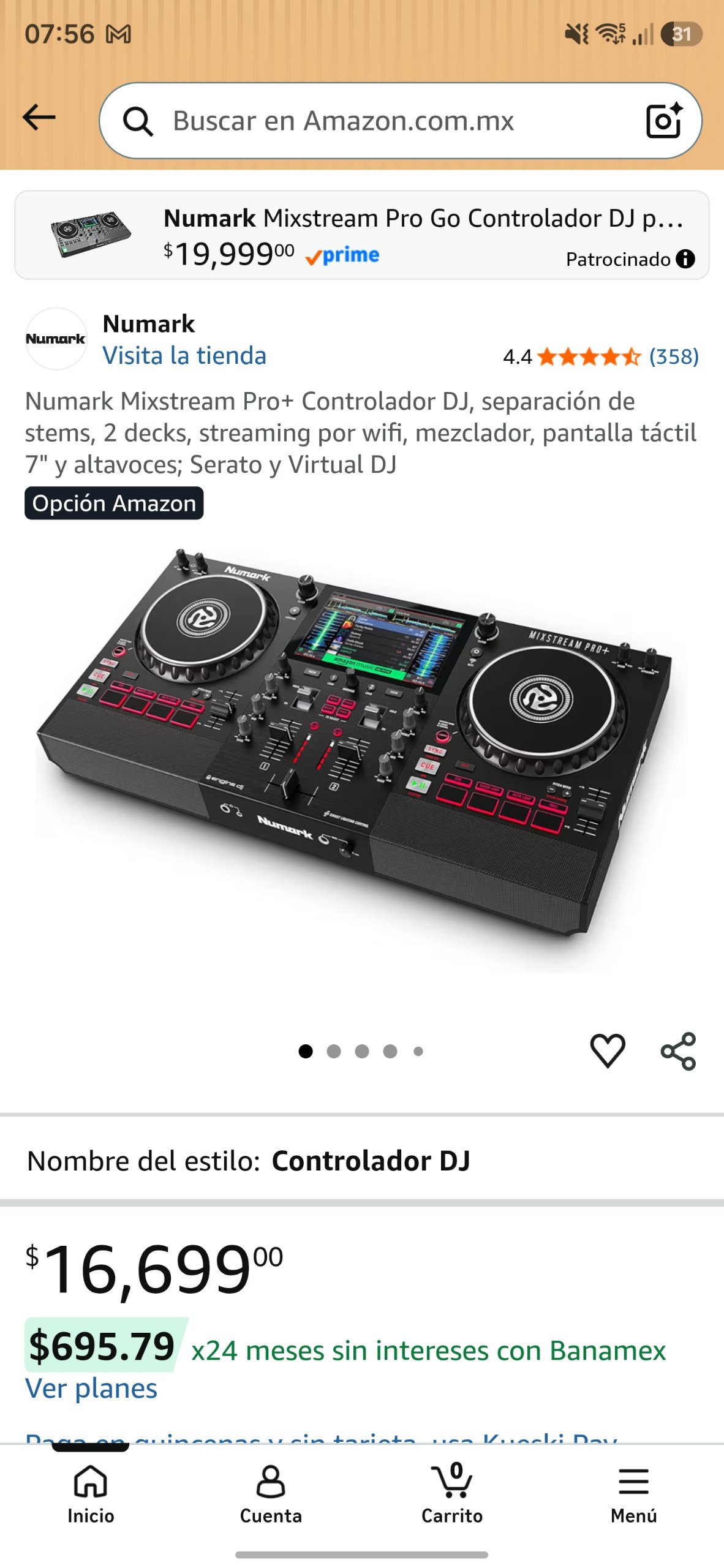 Numark Mixstream Pro 