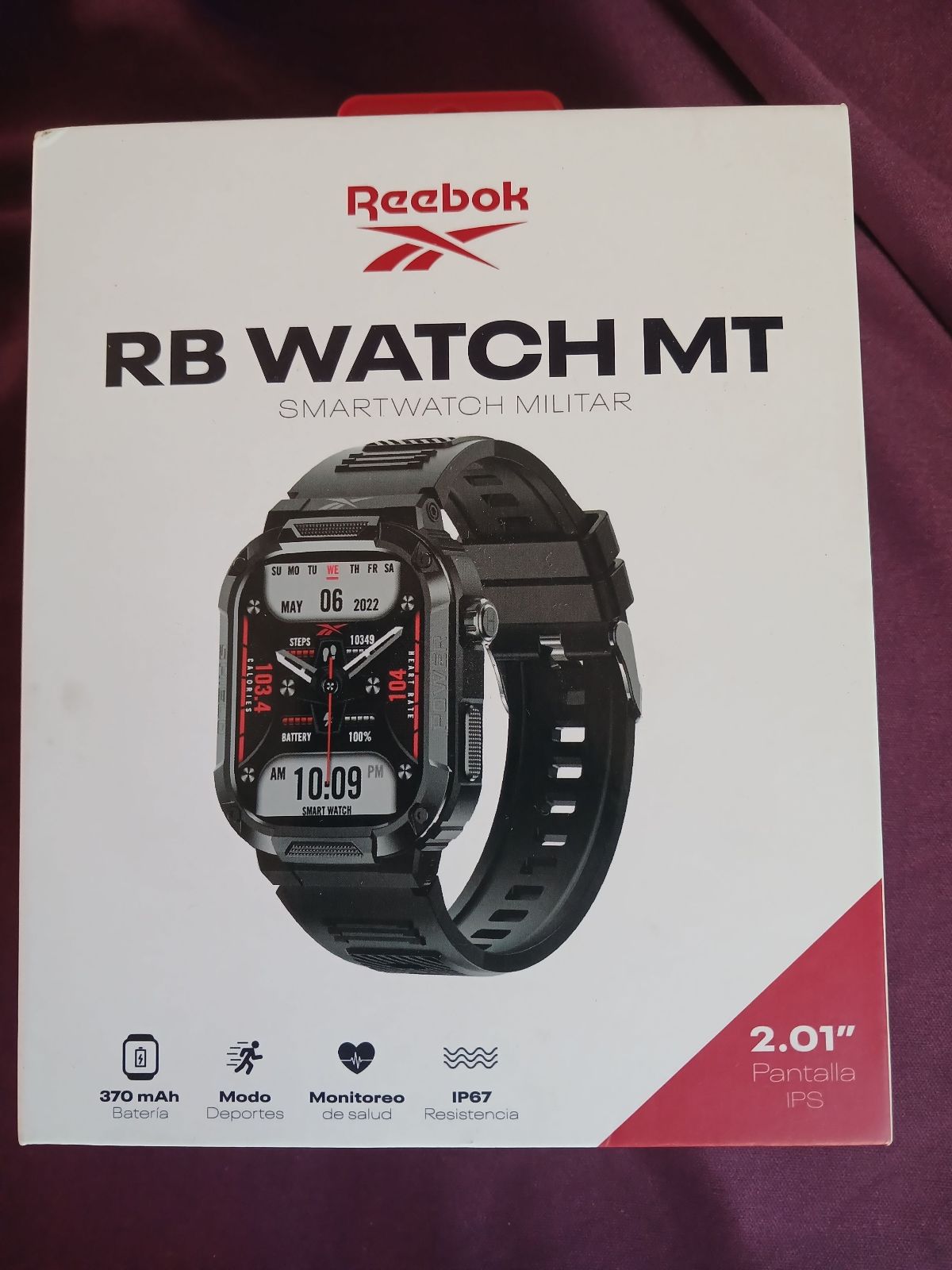 Reloj inteligente Reebok RB Watch MT con monitor de salud