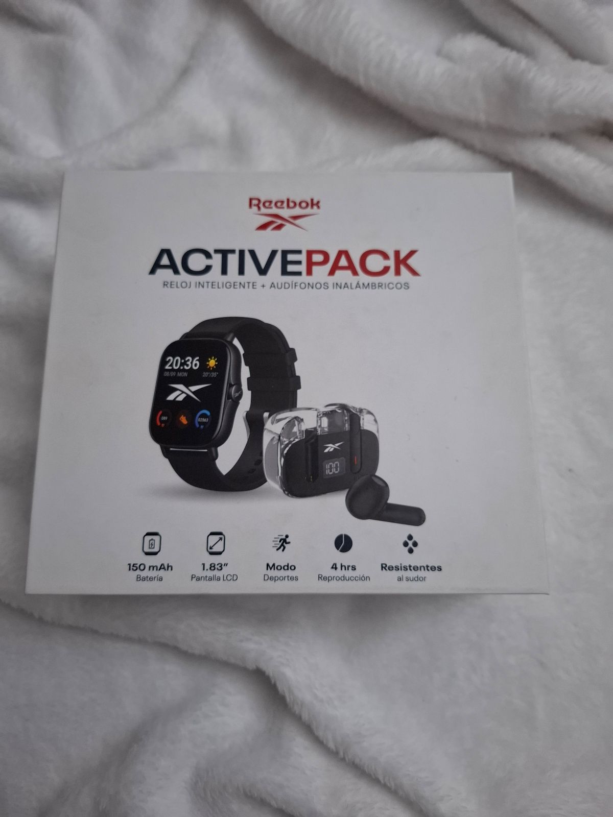 Reloj inteligente y audífonos inalámbricos Reebok Active Pack