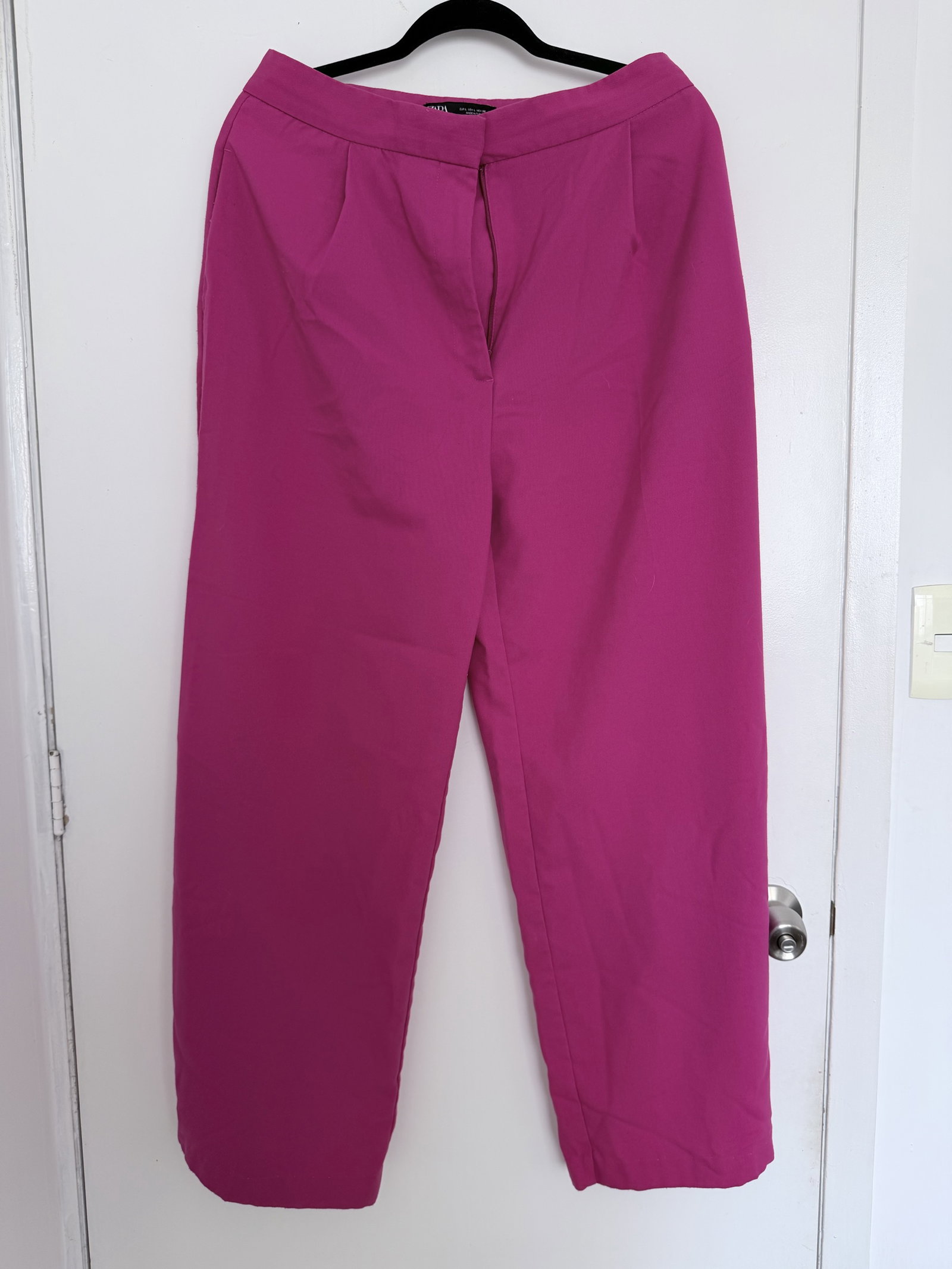 Pantalón de Vestir Zara Rosa Talla L