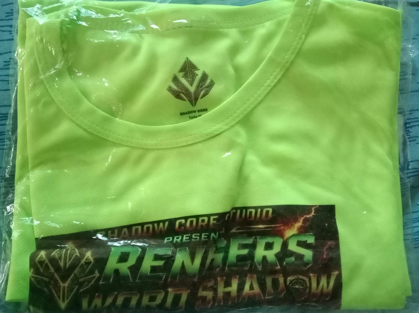 Playera de poliéster Oficial Rengers Word Shadow Edición Limitada Talla M