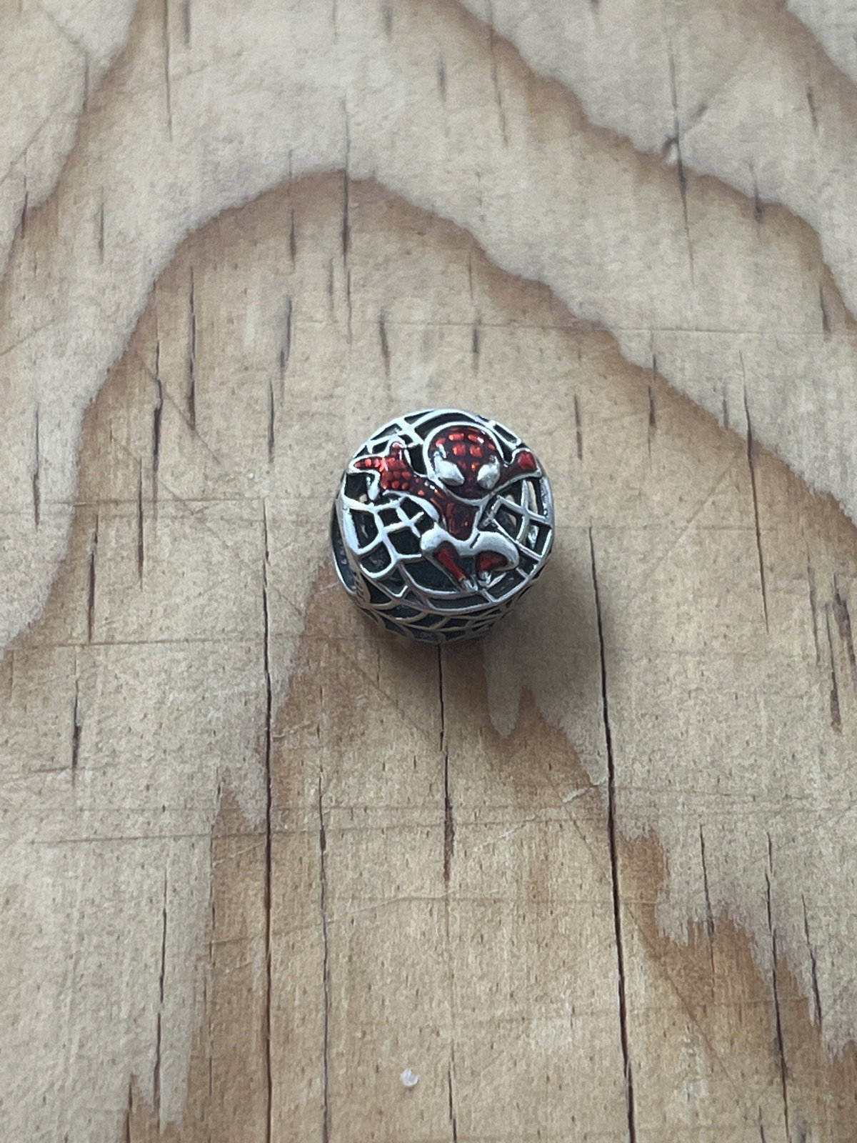 Charm de Spiderman en plata 925 compatible con Pandora