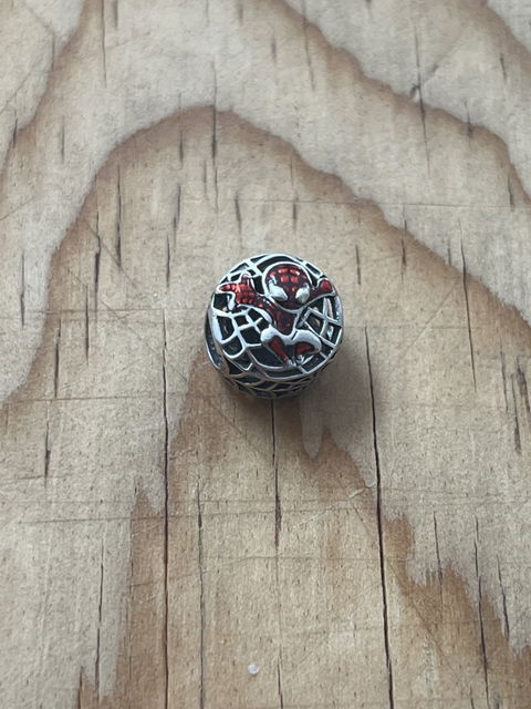 Charm de Spiderman en plata 925 compatible con Pandora