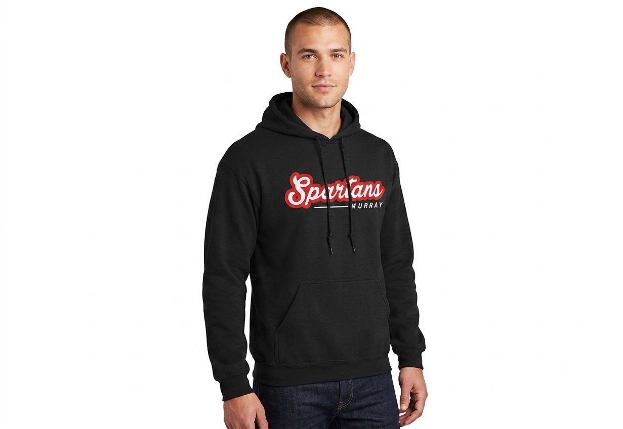 Sudadera Hoodie Negra para Hombre Talla XL - Spartans Murray