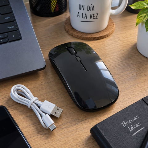 Liquidación Mouse Inalámbrico Recargable HOCOT Negro
