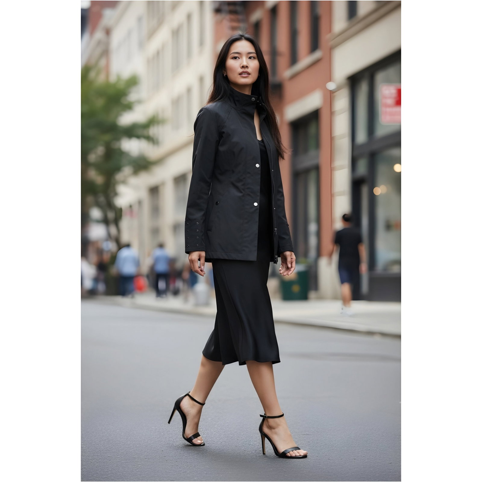 Gabardina Lightwear Impermeable Negra