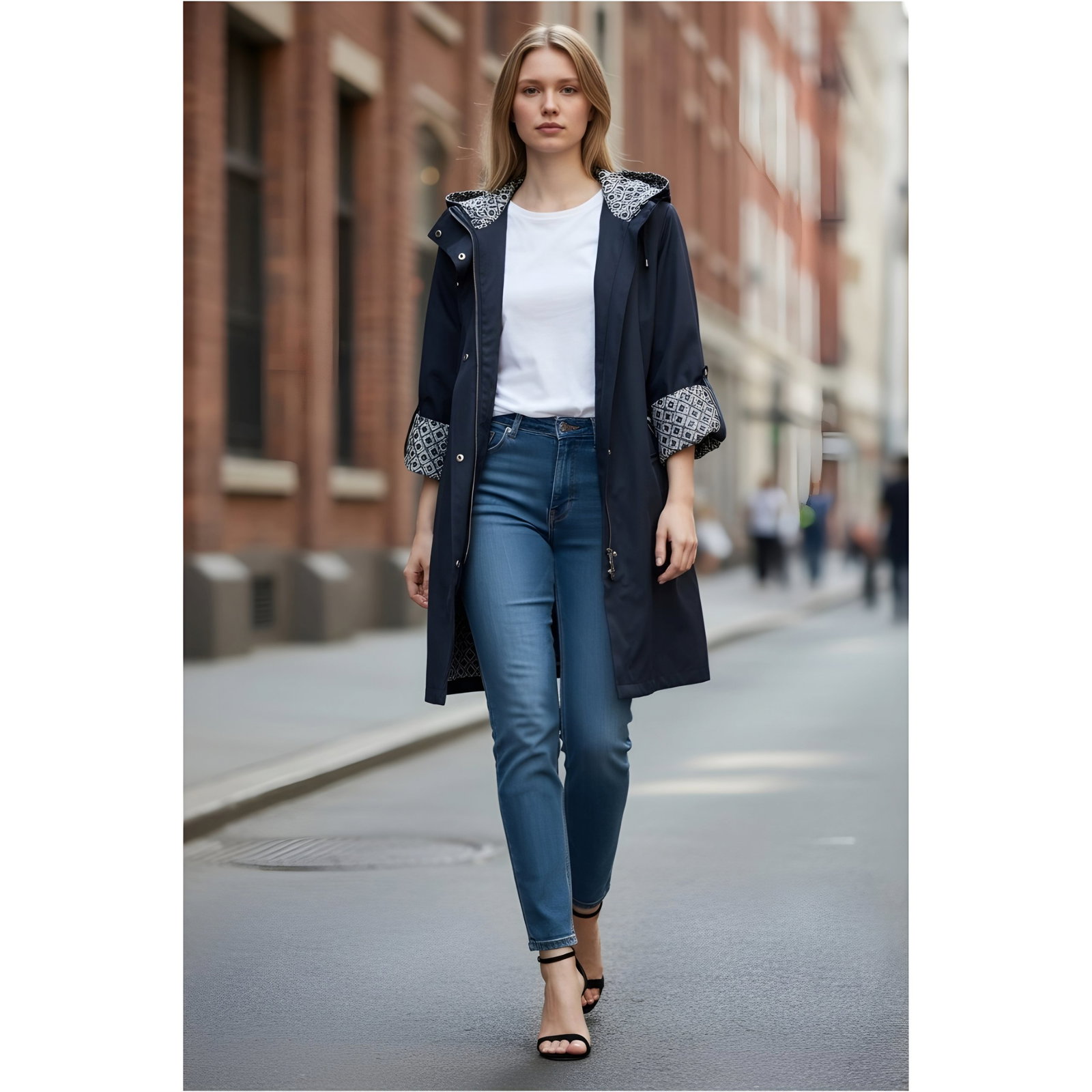 Gabardina Lightwear Impermeable Azul