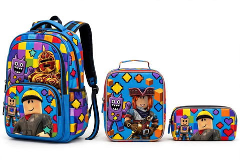 Mochila Trio con Lapicera y Lonchera - Varios Diseños