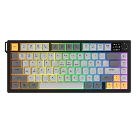 Teclado Ajazz AF82 RGB Triple Modo (Bluetooth + 2.4GHz + USB) - Nuevo
