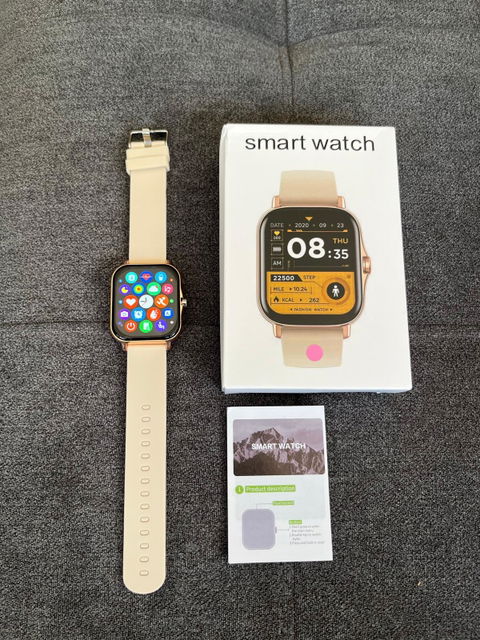 Smartwatch deportivo con pantalla táctil HD de 1.83"
