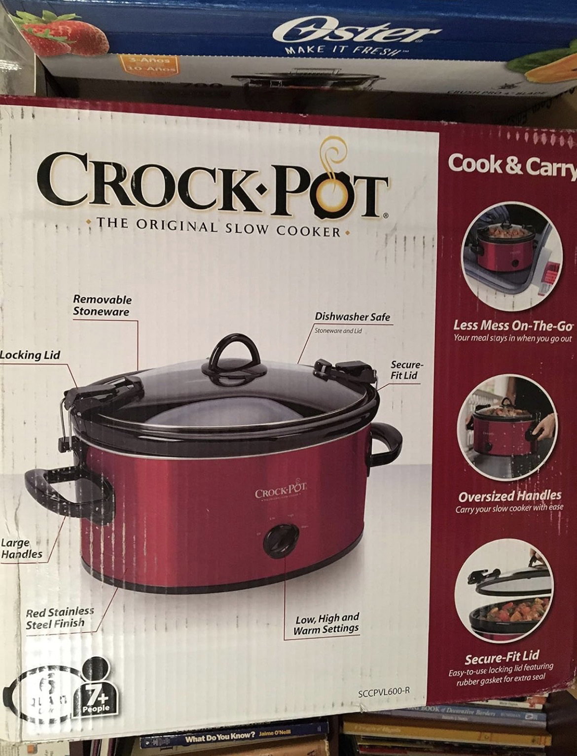 Olla de cocción lenta Crock-Pot Cook & Carry 6 cuartos