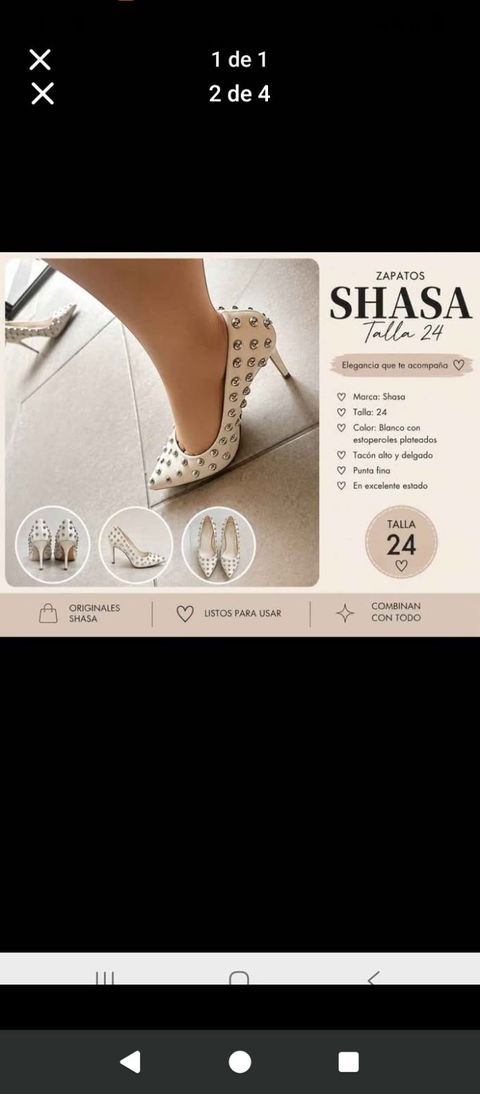 Zapatos Shasa Talla 24 con Estilo Elegante