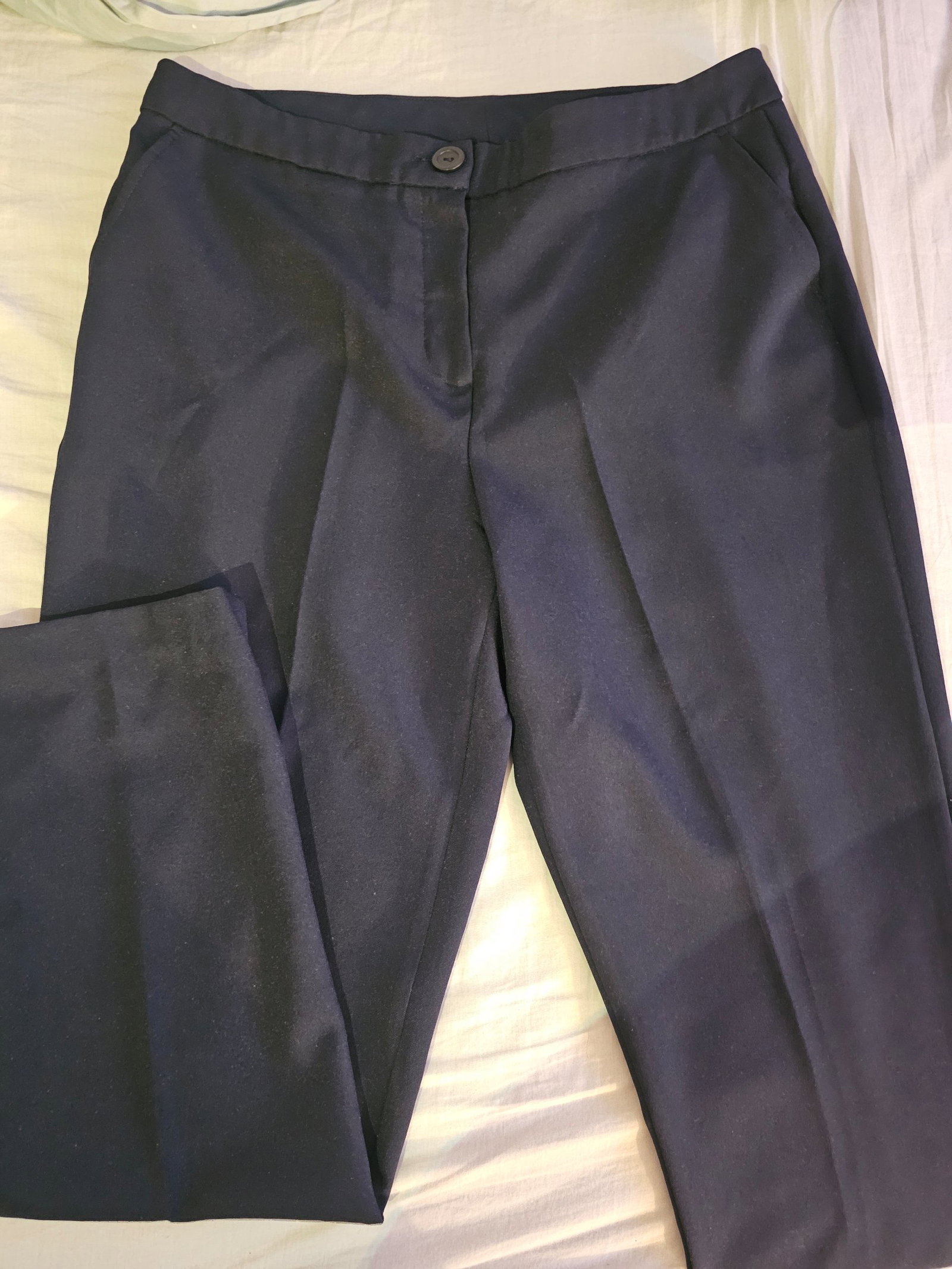 Pantalón azul marino tiro alto mujer talla 30mx Contempo