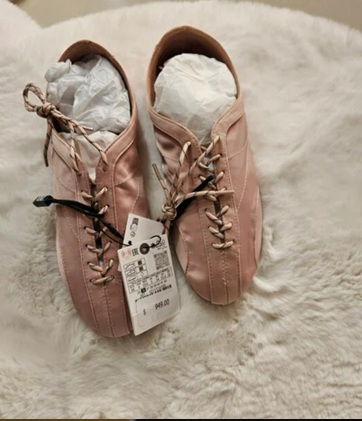 Tenis Flats Nuevos Zara Color Rosa Número 23.5 MX