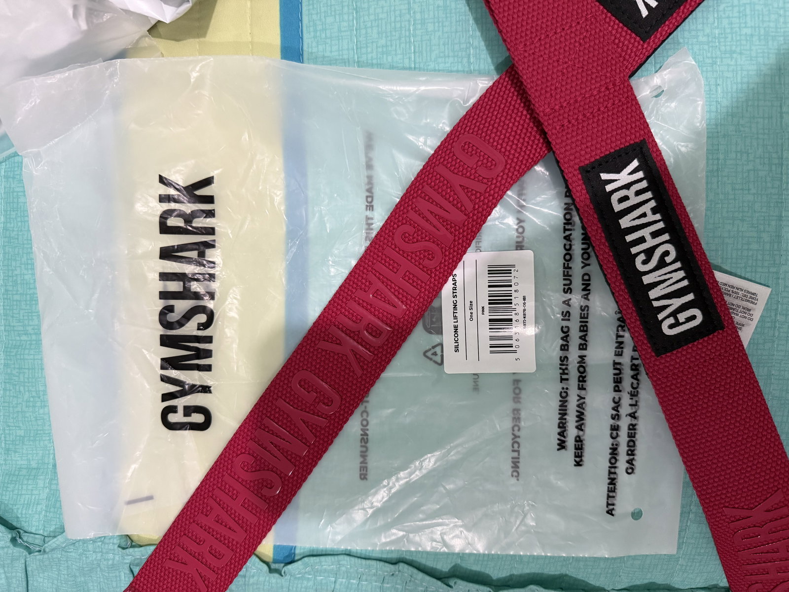 Straps Gymshark Nuevas - Color Rosa