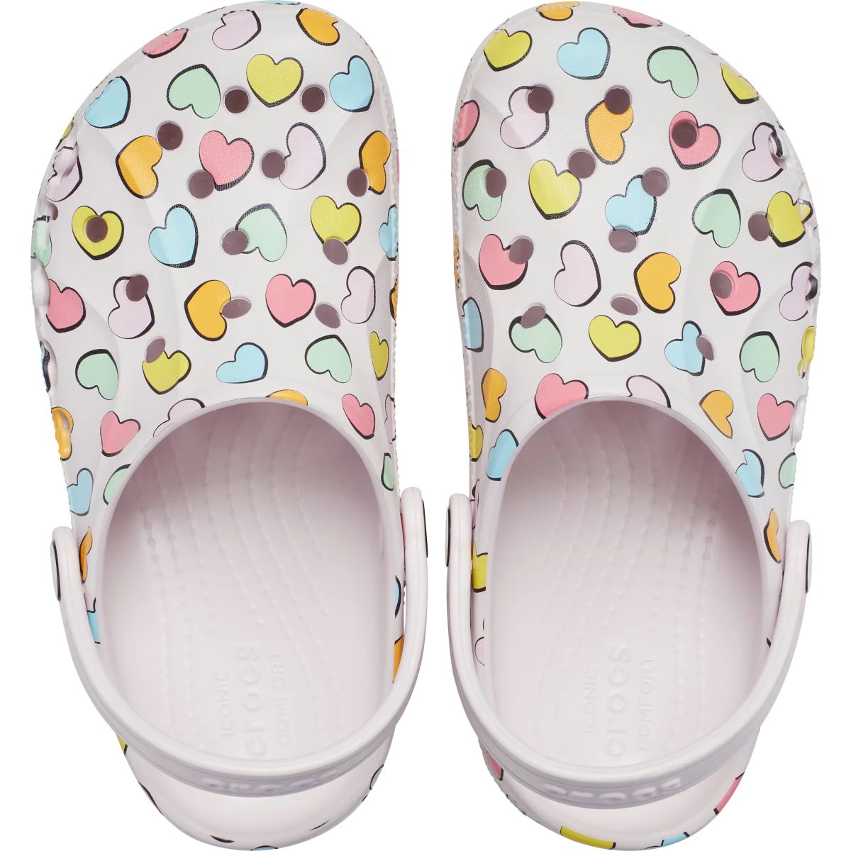 Crocs de corazones nuevos 
