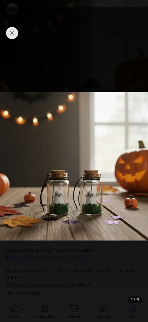 Pareja de fantasmitas decorativos para Halloween