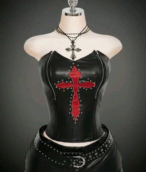 Corset de vinipiel