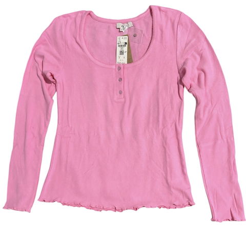 Playera Manga Larga Nueva Etam Color Rosa
