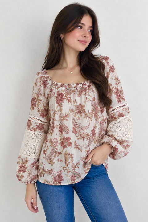 Blusa de manga larga Unique Spectrum talla L