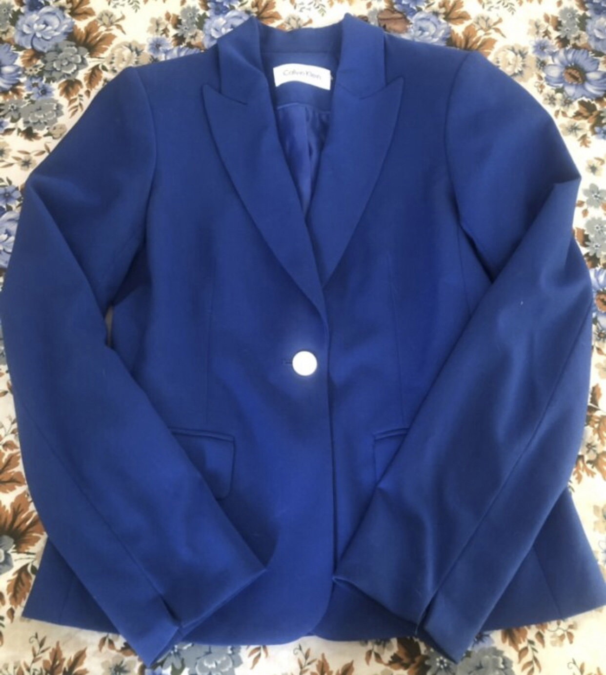 Blazer Azul Calvin Klein - Talla Ch - Buen Estado