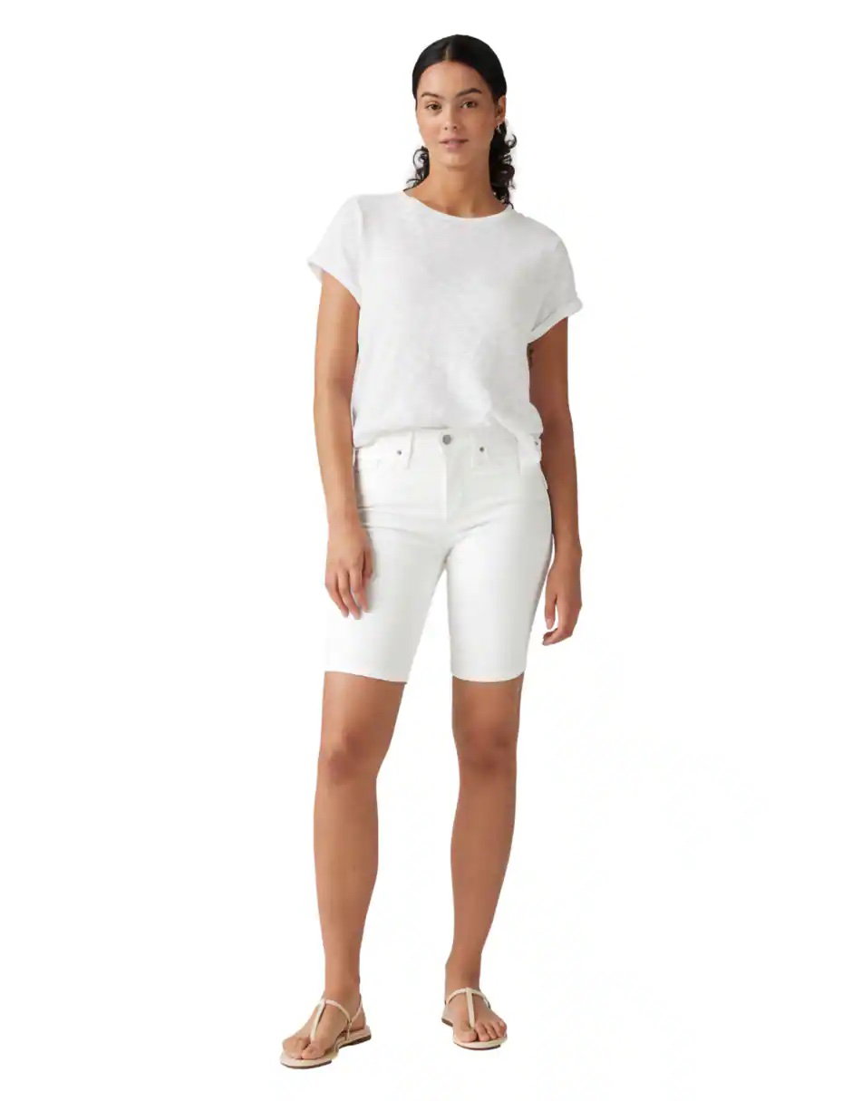 Bermuda Levi’s Signature Modern Skinny Shorts - Buen Estado - Talla 6/W28
