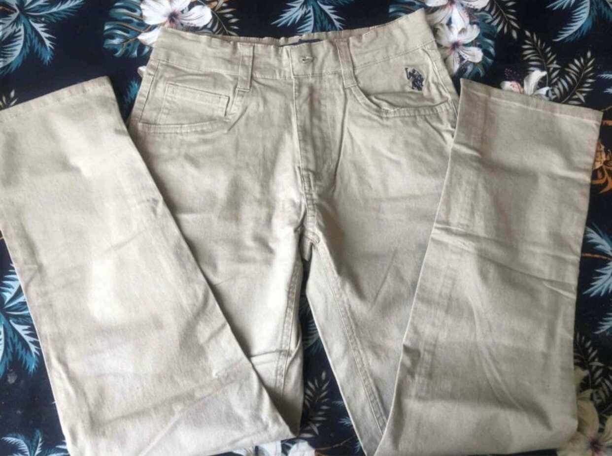 Pantalón Caqui U.S. Polo Assn. Talla 8 - Como Nuevo