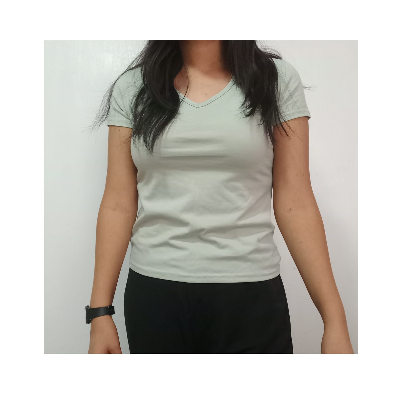 Blusa básica Shein talla M color verde claro