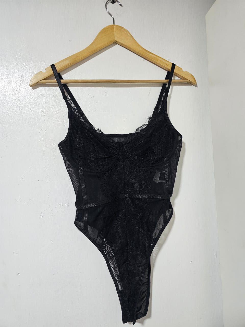 Body Lencero Negro Talla M de Shein