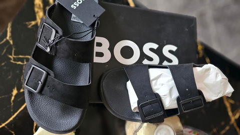 Sandalias BOSS Caballero Talla 27.5 Nuevas en Terciopelo