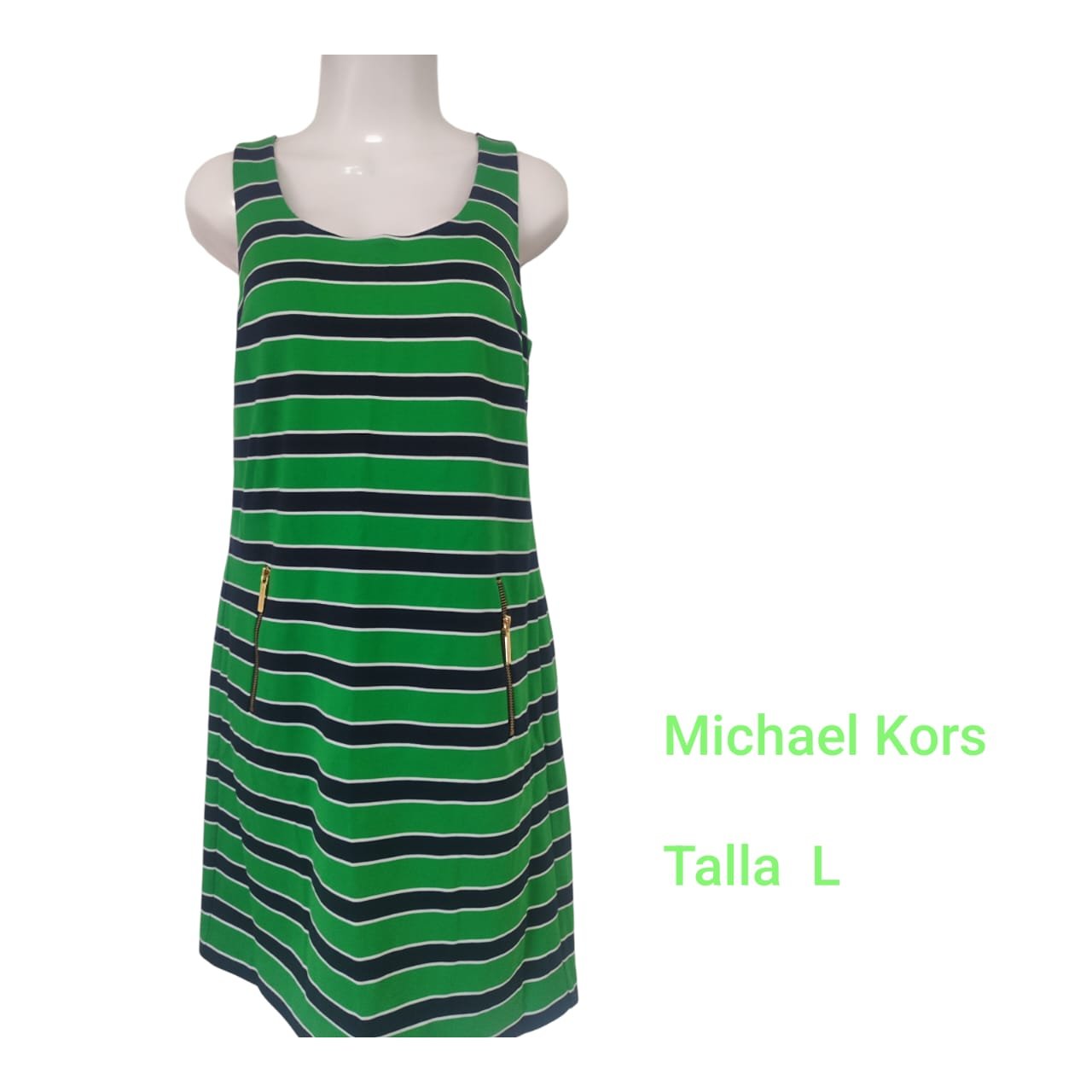 Vestido MICHAEL KORS Verde/Negro Talla L