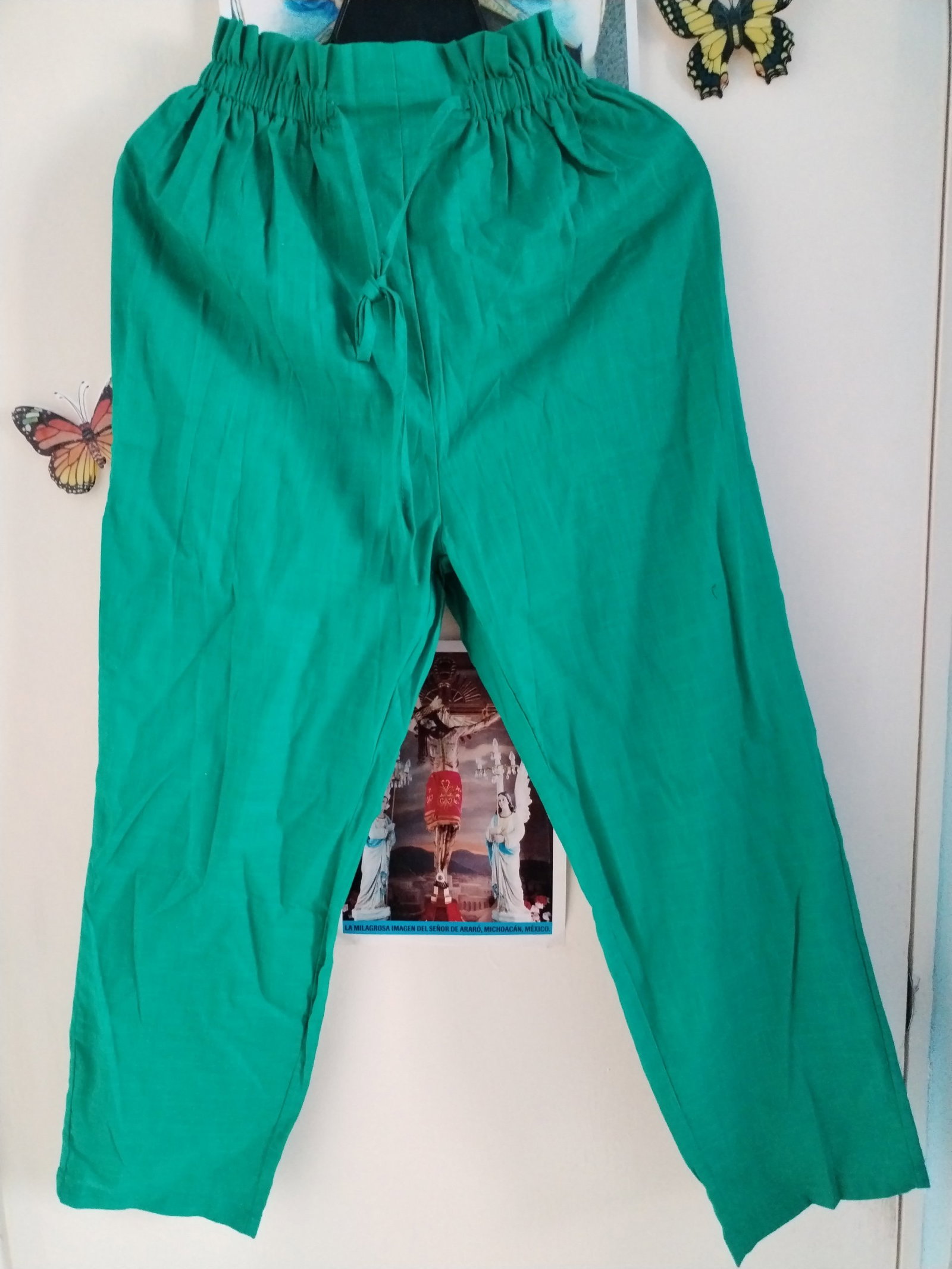 Pantalón Capri para Dama Verde Esmeralda talla XS