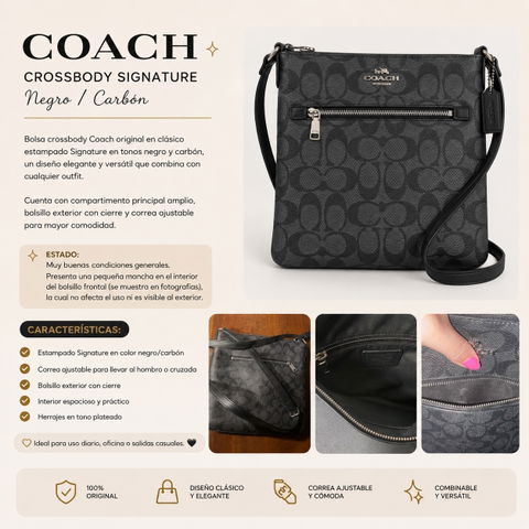 Bolsa crossbody negra