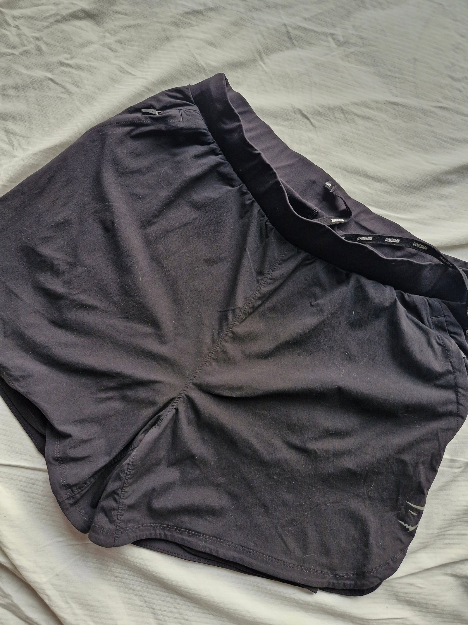 Short gym shark negro