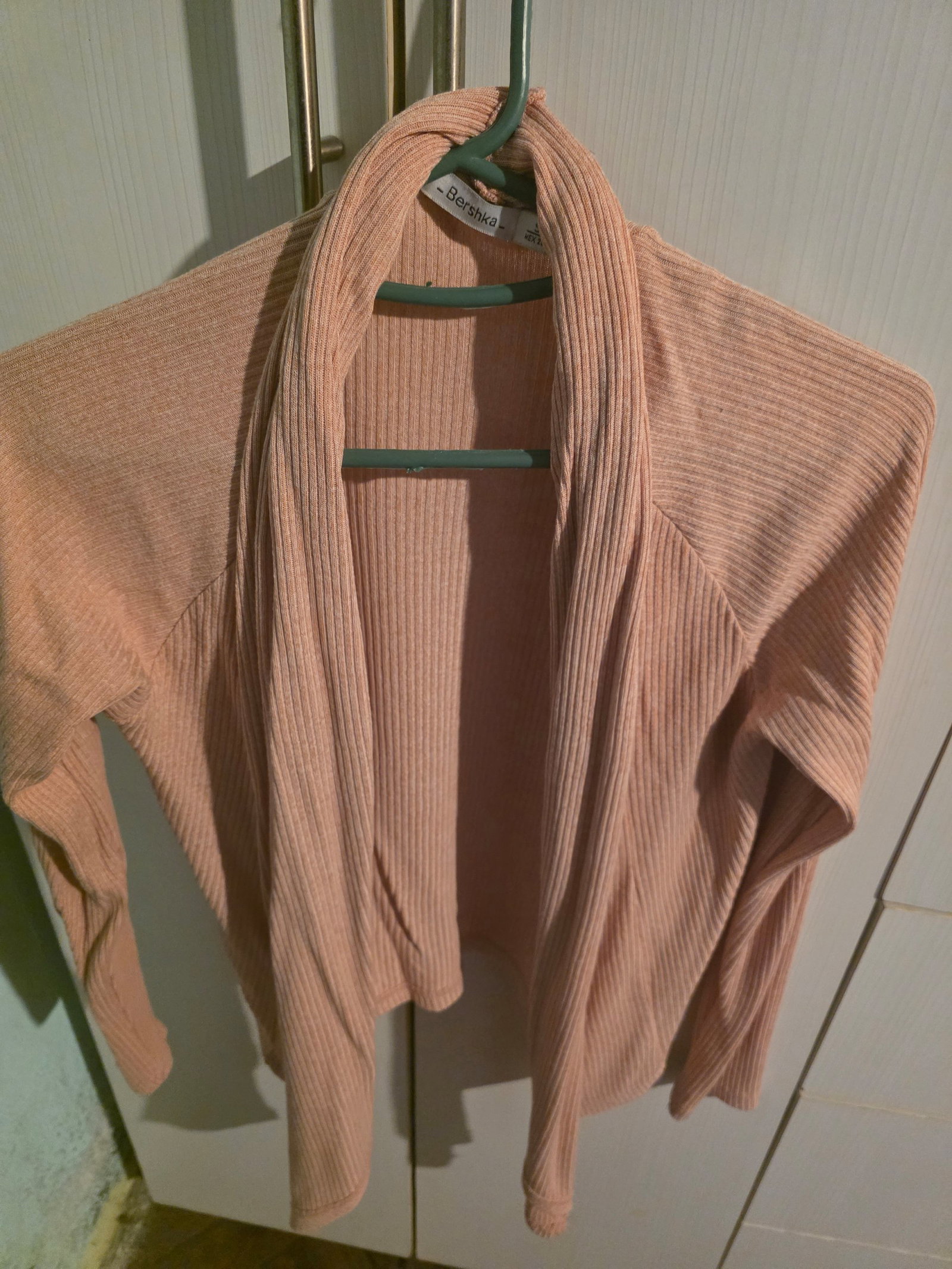 Cardigan Abierto BERSHKA Color Durazno Talla S