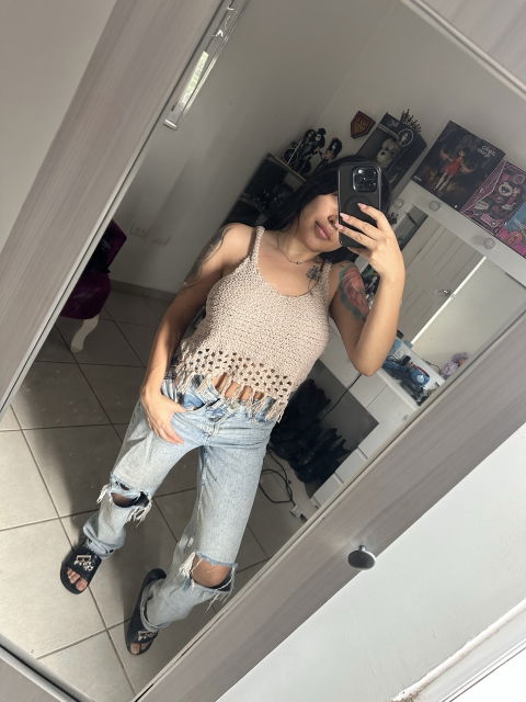 Top estilo crochet Aeropostale