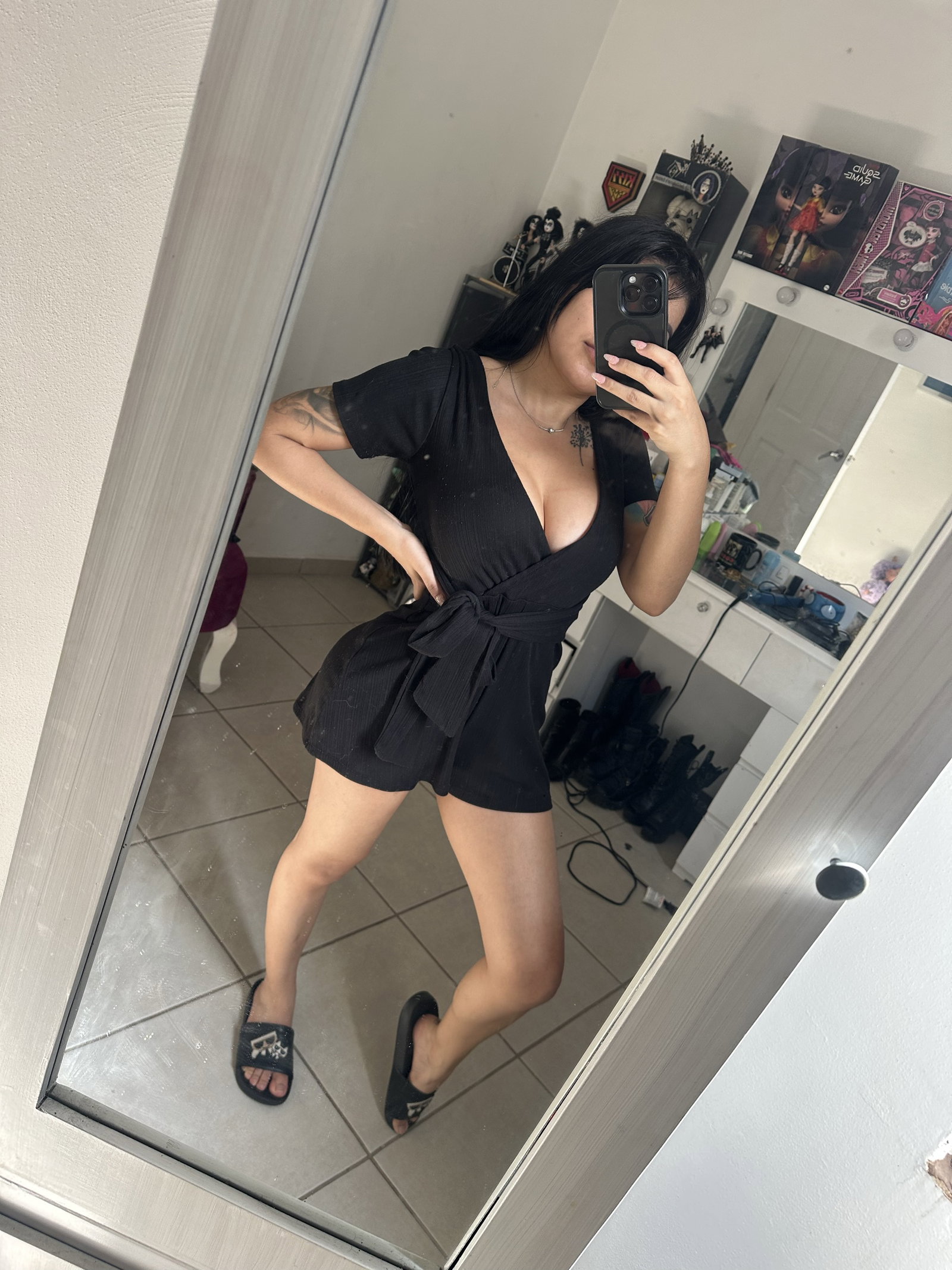 Mono negro Forever 21 talla S en buen estado