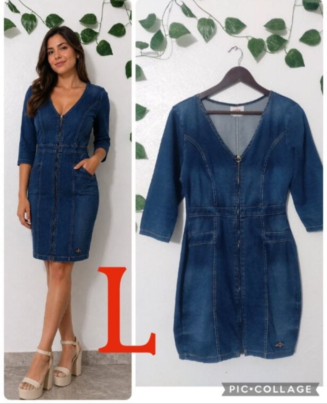 Vestido de Mezclilla Talla G con Estilo y Comodidad
