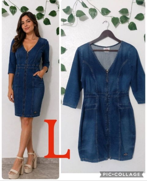 Vestido de Mezclilla Talla G con Estilo y Comodidad