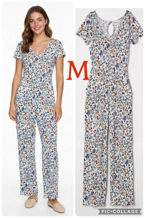 Jumpsuit Floral de Mujer Talla M