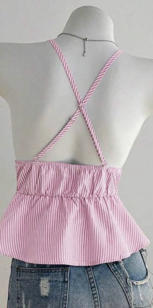 Blusita Rosa SHEIN Nueva con Rayas