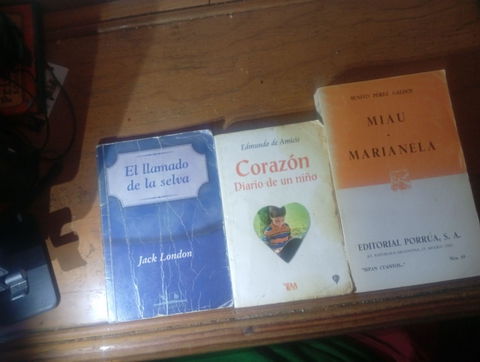 Lote de 3 libros: El llamado de la selva, Corazón, Marianela