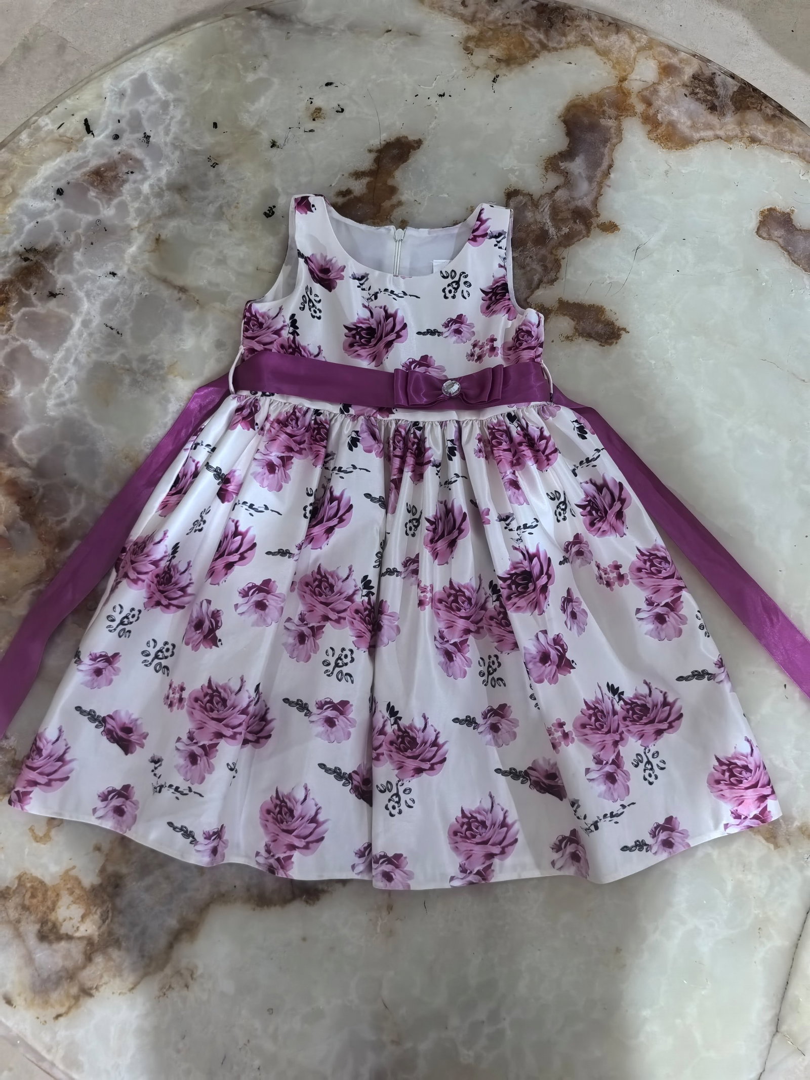 Vestido Chersi 6 años floreado como nuevo